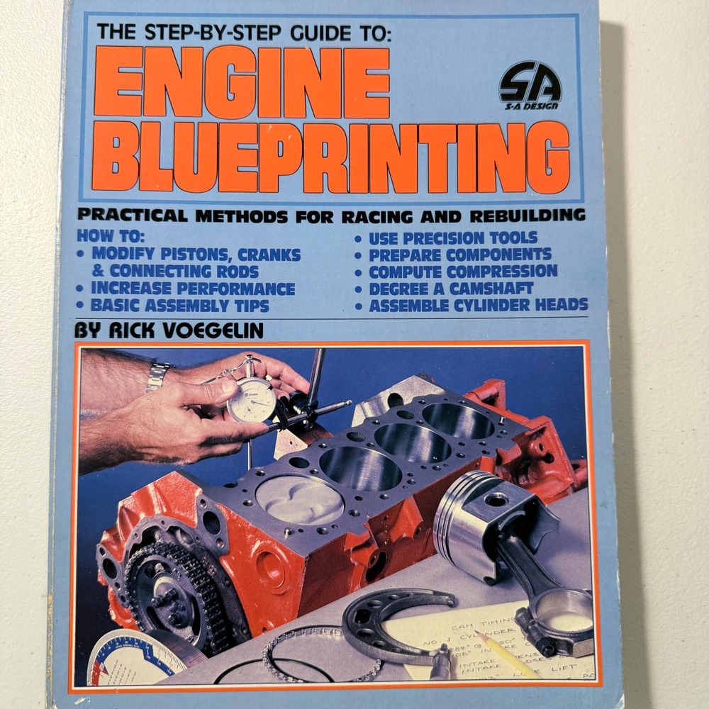 Engine Blueprinting Book S-A Design by Rick Voegelin‎ How To Racing Rebuilding